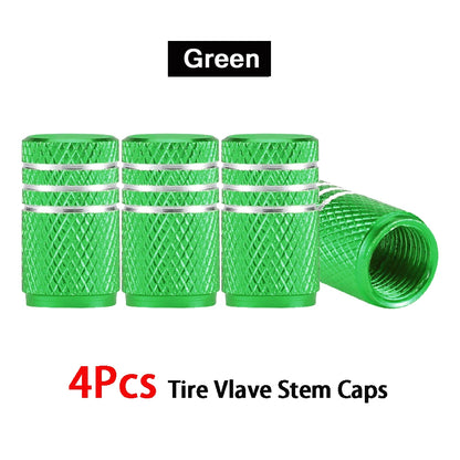 4Pcs/Lot Universal Alu-Alloy Tire Valve Caps for Car Truck Motorcycle Bicycle Valve Stem Cover Tire Accessories