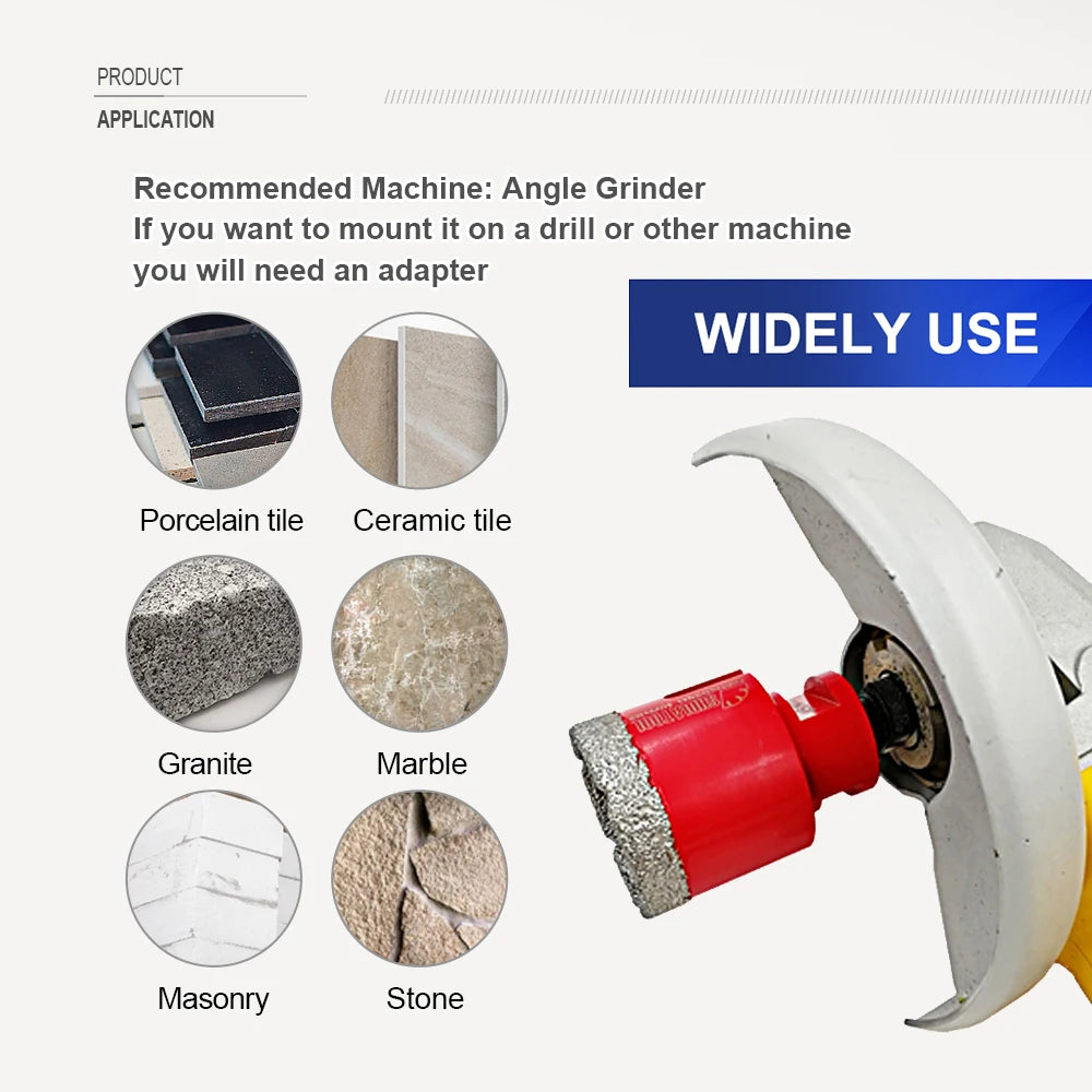 1Pc Diamond Drilling Core Bits M14 Thread Porcelain Tile Stoneware Crowns Drill Crowns Marble Stone Masonry Hole Saw