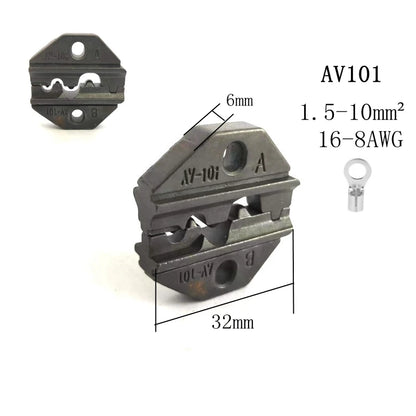Die Sets for FSE/HS-A03B/A03C/AV10A/AV101/A10/A16WF/AV103 Crimping Plier Jaws Machine Modules Plug Spring Crimping Cap Terminals