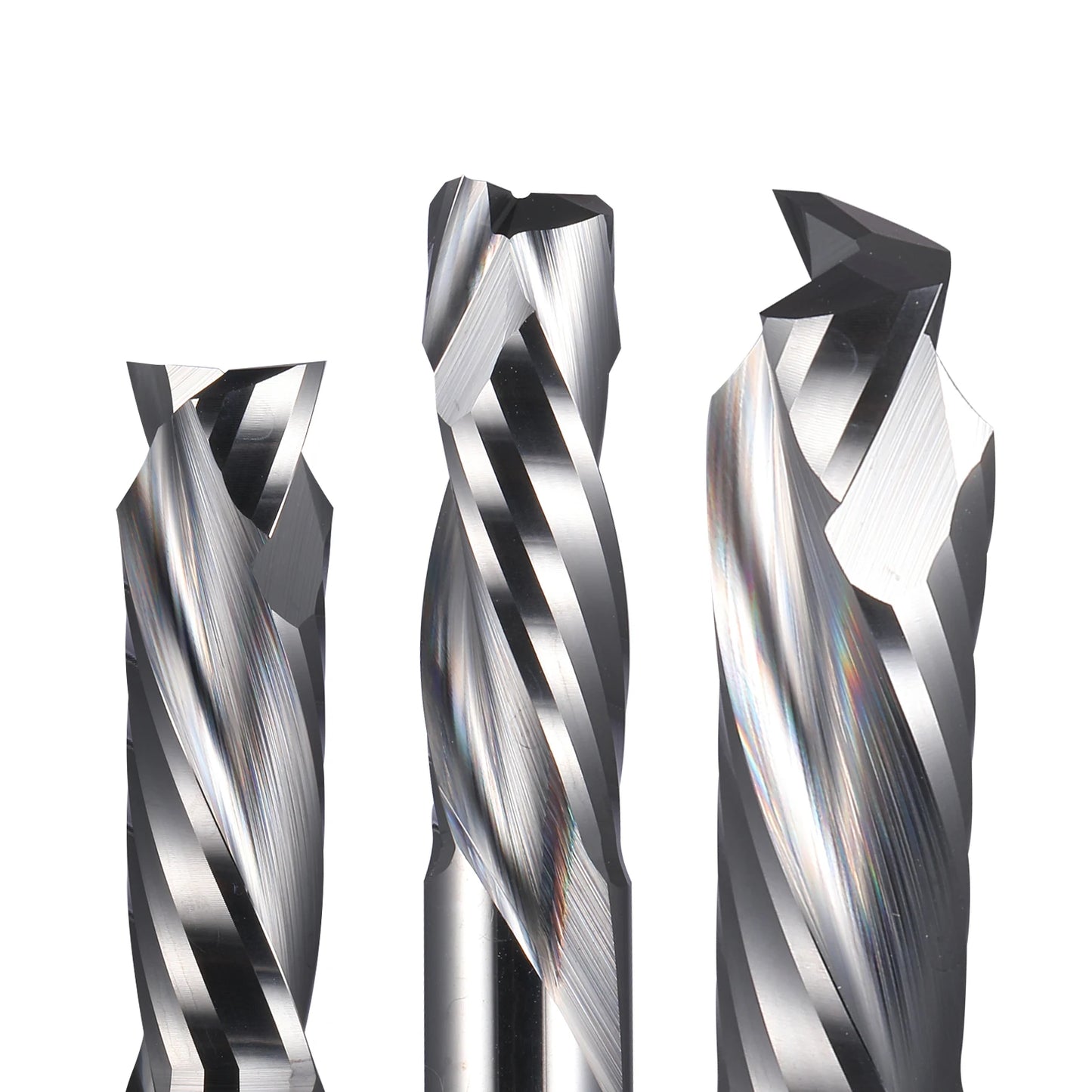 1Pcs up & down Cut Two Flutes Spiral Carbide Mill Tool Cutters for CNC Router, Compression Wood End Mill Cutter Bits
