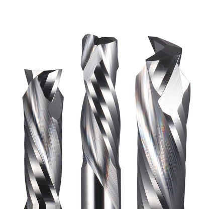 1Pcs up & down Cut Two Flutes Spiral Carbide Mill Tool Cutters for CNC Router, Compression Wood End Mill Cutter Bits