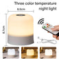 LED Table Lamp Touch Bedside Lamp 13 Color Changing Night Light Room Decor Remote Dimmable Rechargeable Bedside Night Lamp