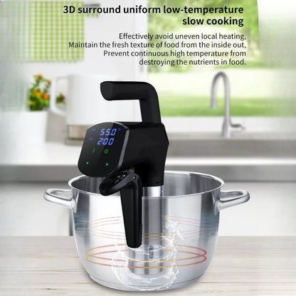 1100W Vacuum Sous Vide Cooker LCD Touch Digital Display Immersion Circulator Accurate Cooking Waterproof Smart Slow Cooker