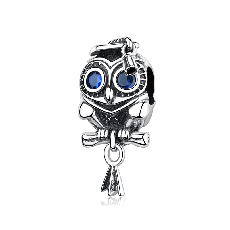 Original 925 Sterling Silver Charm Bead Love Dog Cat Paw Panda Firefly Pendant Charms Fit Bracelets Necklaces Women Jewelry