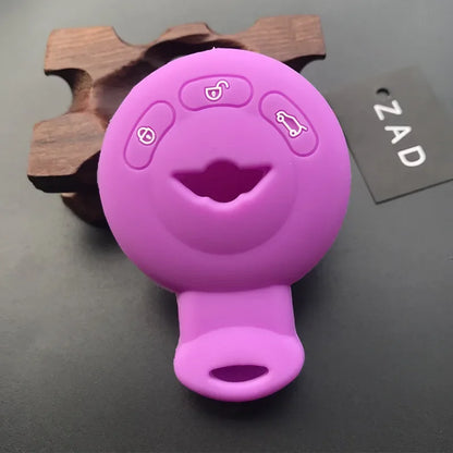 Silicone Car Key Case Cover Protector Set for Bmw Mini Cooper S Roadster R55 R56 R57 R58 R59 Remote Shell Holder Accessories