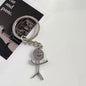 SEKINEW New Creative Skull Toilet Decoration Purse Rubber Keychain Keyring Car Ornament Accessories Charm Pendant Funny Gifts