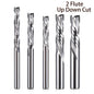 1Pcs up & down Cut Two Flutes Spiral Carbide Mill Tool Cutters for CNC Router, Compression Wood End Mill Cutter Bits