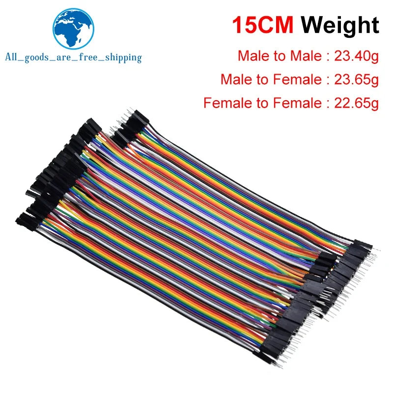 Dupont Line 10CM 20CM 30CM 40Pin Male to Male + Male to Female and Female to Female Jumper Wire Dupont Cable for Arduino