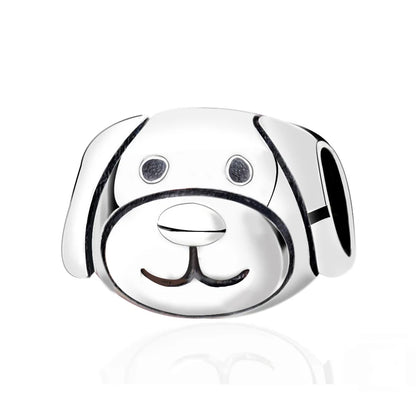 Original 925 Sterling Silver Charm Bead Love Dog Cat Paw Panda Firefly Pendant Charms Fit Bracelets Necklaces Women Jewelry