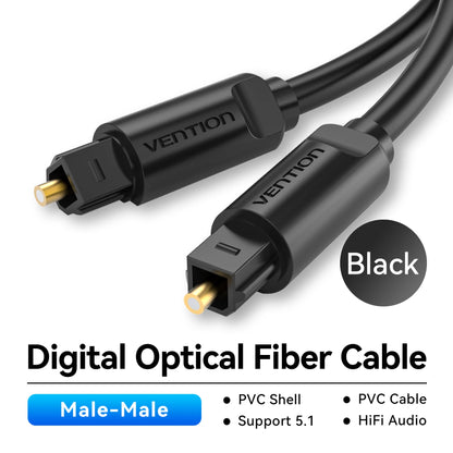 Digital Optical Audio Cable Toslink SPDIF Coaxial Cable 1M 2M for Amplifiers Blu-Ray Xbox 360 PS4 Soundbar Fiber Cable