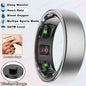 New R10 Smart Ring with Wireless Charging,Health Sleep Monitor,5Atm & Ip68 Waterproof,Multi-Sport Mode for Android IOS Men Women