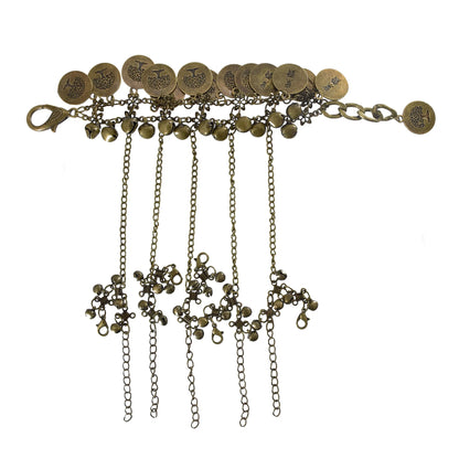 Bohemia Vintage Hippie Boho Bracelet Bells Tassel Statement Pulseiras Femininas Women Turkish Gypsy Tribal Jewelry