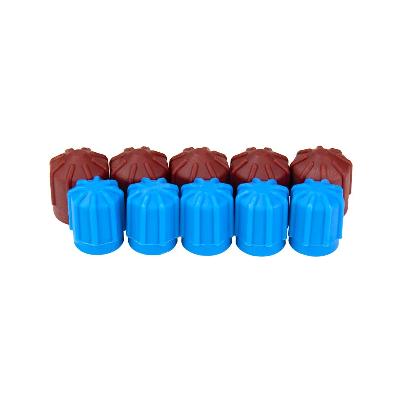 5 Pairs,M8*1 M10*1 A/C Service Port Valve Adapter Dust Cap for BMW / Mercedes-Benz