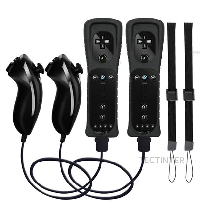 2 in 1 Controller for Nintendo Wii Console Wireless Gamepad Optional Motion plus Nunchuck Remote Joystick Video Game Accessories