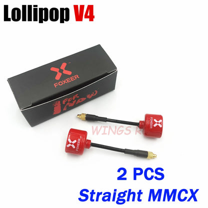 Antenna Lollipop 4 V4 FPV Antenna 5.8G 2.6Dbi Stubby RHCP SMA RPSMA UFL Straight/Angle MMCX 7.2G for FPV RC Racing Drone
