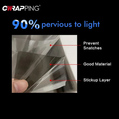 30*200Cm Car Headlight Tint Fog Light Taillight Waterproof Stickers Auto Fog Light Taillight Smoke Black Tailing Lamp Stickers