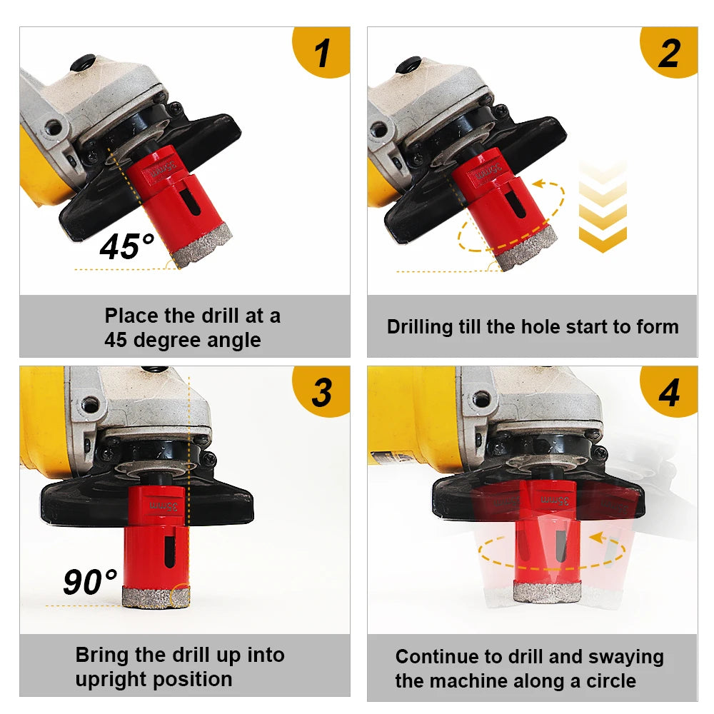 1Pc Diamond Drilling Core Bits M14 Thread Porcelain Tile Stoneware Crowns Drill Crowns Marble Stone Masonry Hole Saw