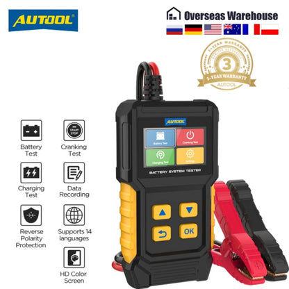 BT360 8-29V Car Battery Tester Digital Automotive Diagnostic Battery Tester Analyzer 30-2000CCA Cranking Charging Tool