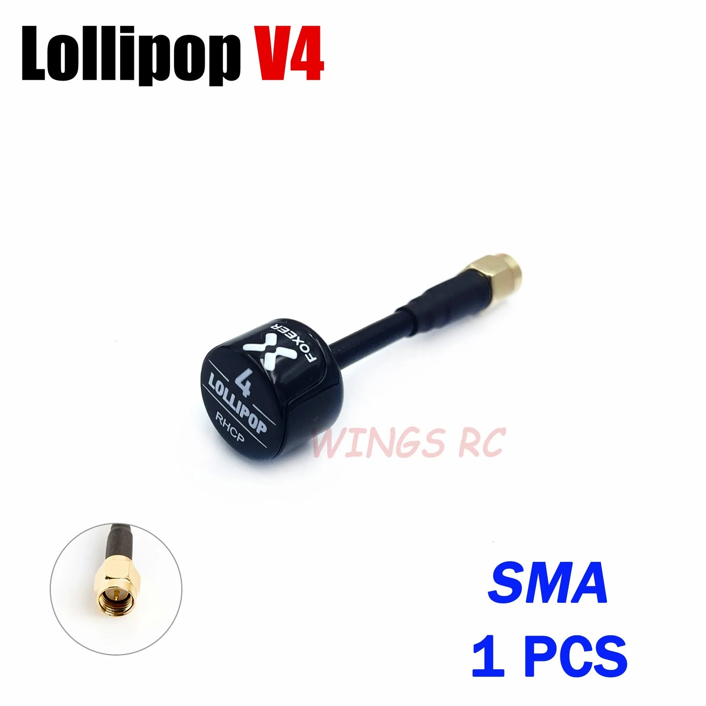 Antenna Lollipop 4 V4 FPV Antenna 5.8G 2.6Dbi Stubby RHCP SMA RPSMA UFL Straight/Angle MMCX 7.2G for FPV RC Racing Drone