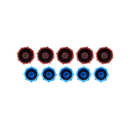 5 Pairs,M8*1 M10*1 A/C Service Port Valve Adapter Dust Cap for BMW / Mercedes-Benz