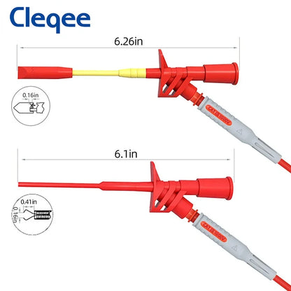P1300 Series Multimeter Test Lead Kit 4Mm Banana Plug Cable Test Hook Clip Probe Alligator Clip Automotive Tool Kit