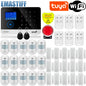 Wireless Tuya APP SIM GSM Home RFID Burglar Security LCD Touch Keyboard WIFI GSM Alarm System Sensor Kit Russian,Spanish Voice