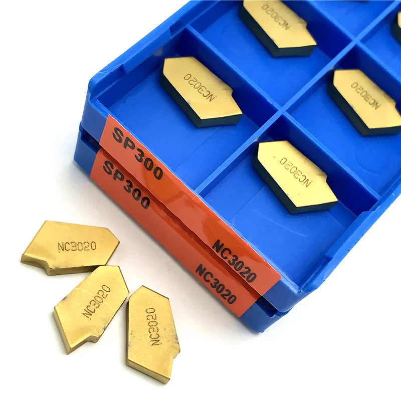 SP200 SP300 SP400 PC9030 NC3020 NC3030 Slotted Carbide Inserts Parting and Grooving Metal Tool Lathe Tool Grooving Turning Tool