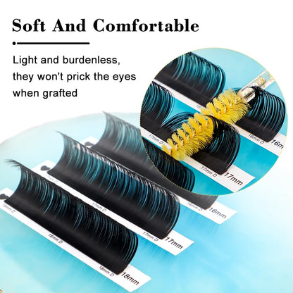 Custom Your Logo Individual Eyelash Extension Silk Lashes Russian Volume Classic Eyelash Extensions for Makeup