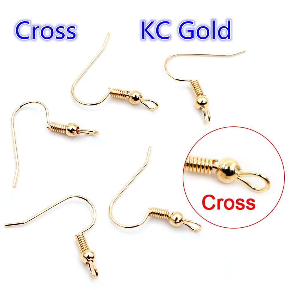 100Pcs/Lot 20X17Mm DIY Earring Findings Earrings Clasps Hooks Fittings DIY Jewelry Making Accessories Iron Hook Earwire Jewelry