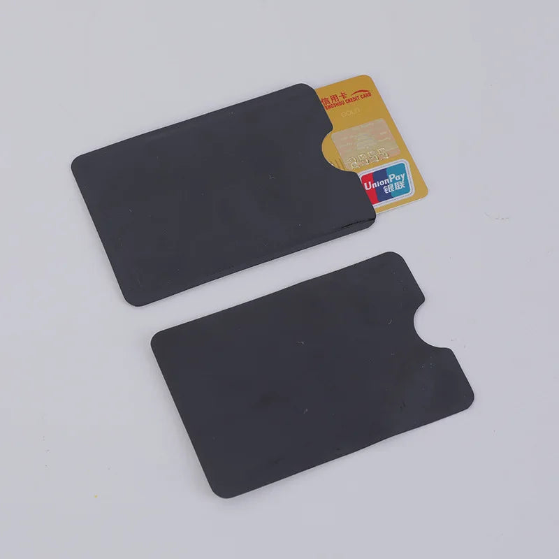 10Pcs Anti-Scan Card Sleeve Credit NFC RFID Card Protector Anti-Magnetic Aluminum Foil Portable Bank Card Holder
