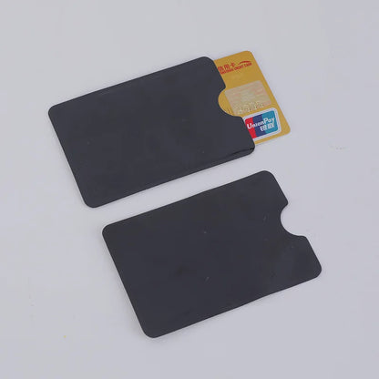 10Pcs Anti-Scan Card Sleeve Credit NFC RFID Card Protector Anti-Magnetic Aluminum Foil Portable Bank Card Holder