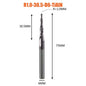1 Pcs Solid Carbide Coated Taper Ball Nose Bit CNC Milling Cutter Router Bits for Wood and Cutters for Metal End Mill