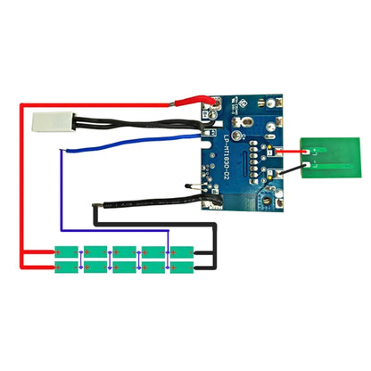 Li-Ion Battery Case Box Charging Protection Circuit Board BSM PCBA for MAKITA 18V BL1830 6.0Ah LED Lithium Ion Battery Indicator