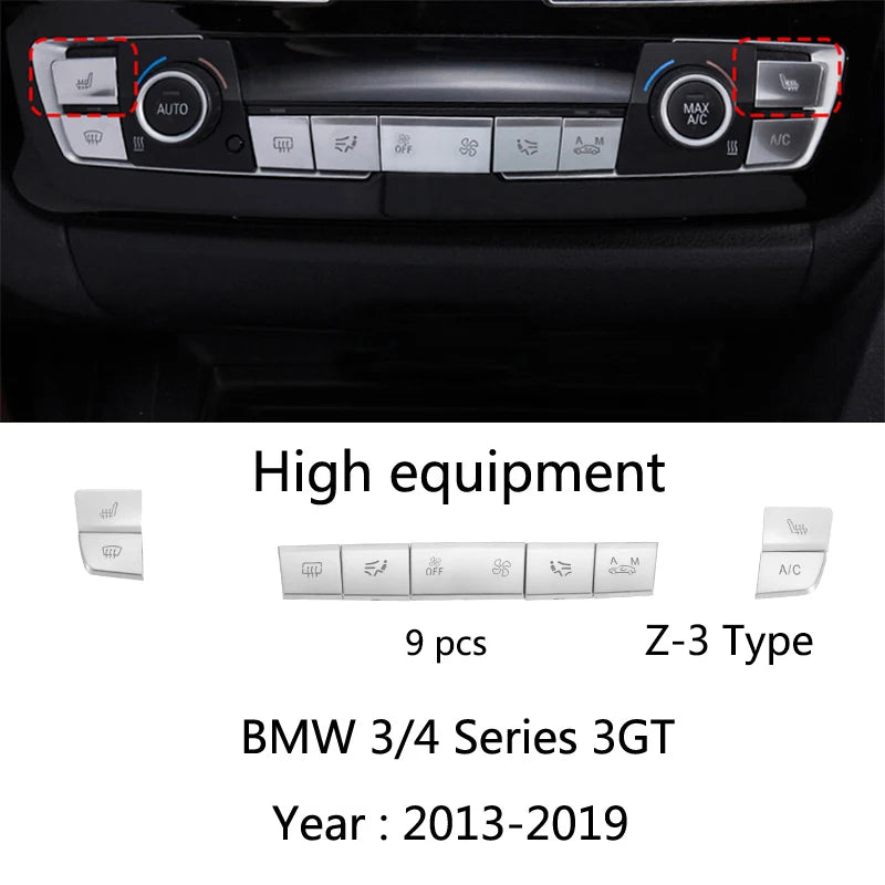 For BMW 3 4 Series 3GT F30 F31 F32 F34 F36 316Li 320Li Car Accessories Control Gear Shift Panel Decorative Strip Cover Trim