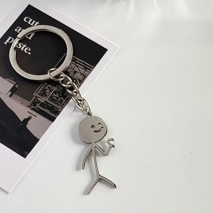 SEKINEW New Creative Skull Toilet Decoration Purse Rubber Keychain Keyring Car Ornament Accessories Charm Pendant Funny Gifts