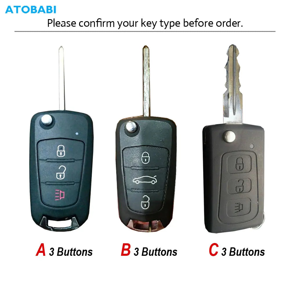 Leather Car Key Cases for Great Wall Haval Hover H1 H3 H6 H2 H5 C50 C30 C20R M4 3 Buttons Folding Keychain Remote Control Cover