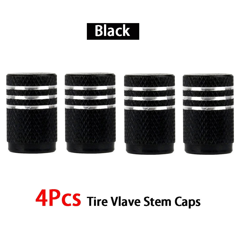 4Pcs/Lot Universal Alu-Alloy Tire Valve Caps for Car Truck Motorcycle Bicycle Valve Stem Cover Tire Accessories