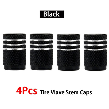 4Pcs/Lot Universal Alu-Alloy Tire Valve Caps for Car Truck Motorcycle Bicycle Valve Stem Cover Tire Accessories