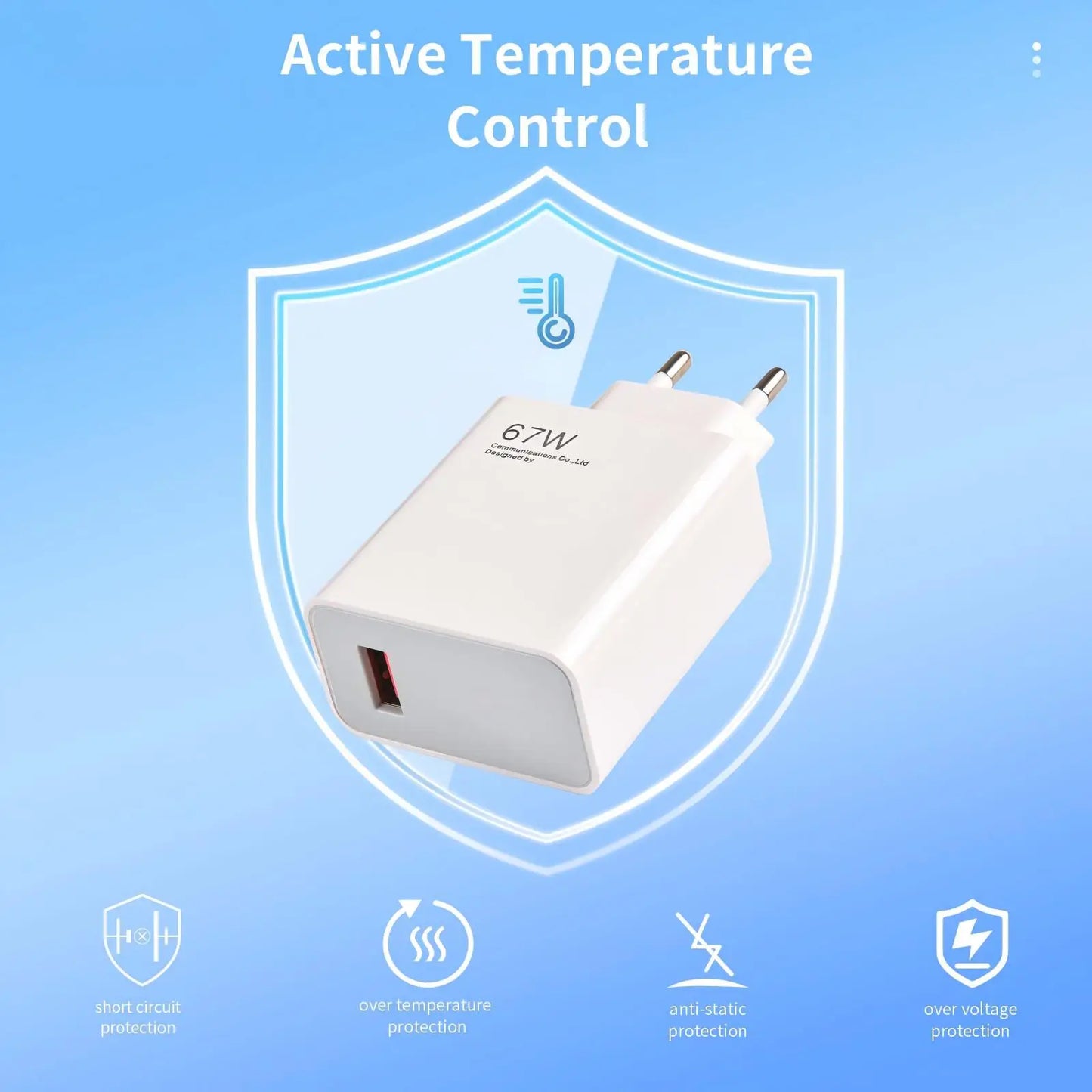 6A 67W Fast Charger Type-C Cable for Xiaomi 10 11 12 Lite 13T Redmi Note 11T 12T 13 Pro POCO F4 F5 X4 GT X5 X6 Quick Charge