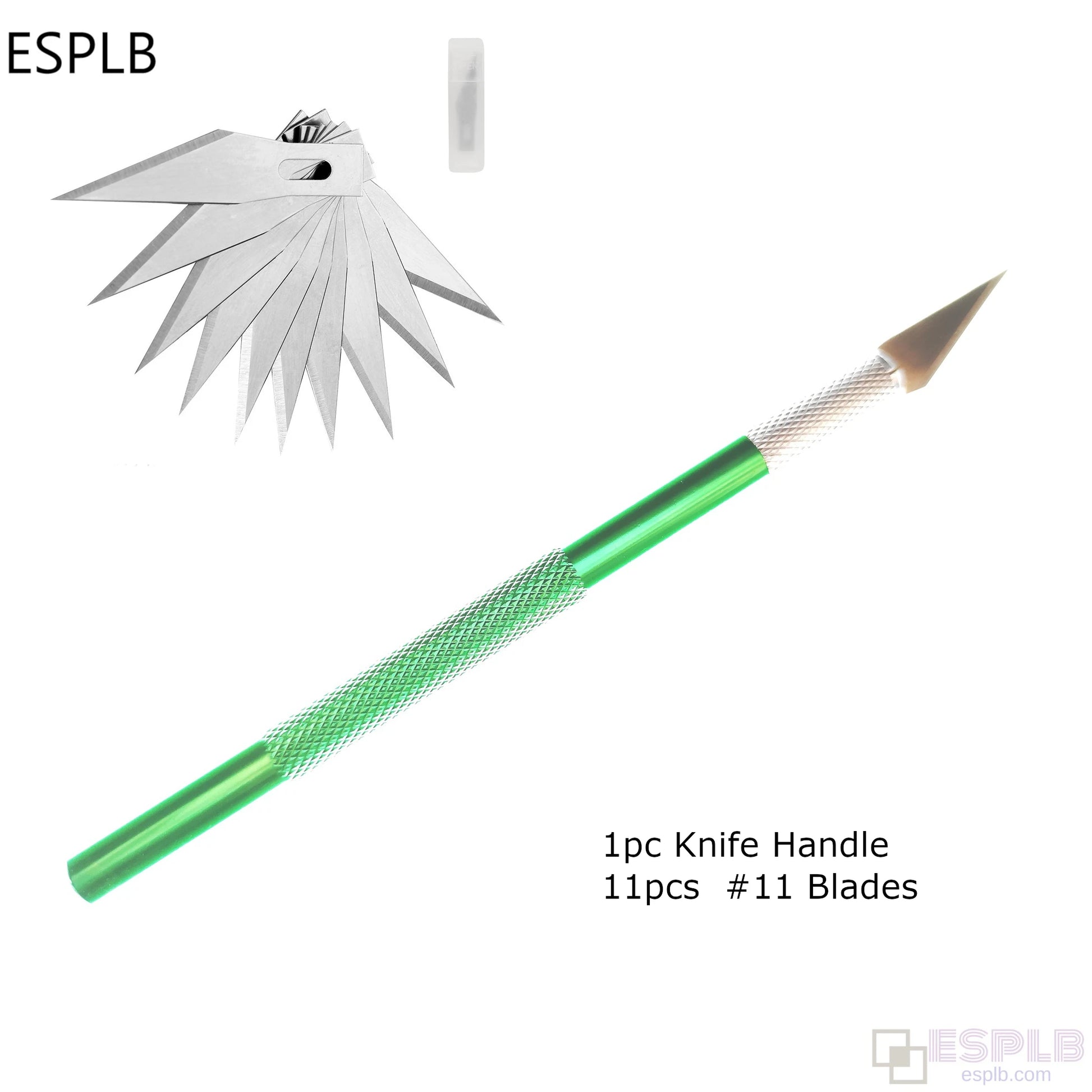 Engraving Non-Slip Metal Scalpel Knife Kit + 50/20/10/5Pcs #11 Blades Cutter Craft Knives for Mobile Phone PCB Repair Hand Tools