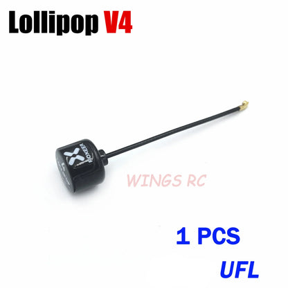 Antenna Lollipop 4 V4 FPV Antenna 5.8G 2.6Dbi Stubby RHCP SMA RPSMA UFL Straight/Angle MMCX 7.2G for FPV RC Racing Drone