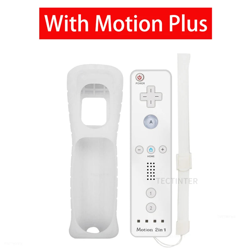 2 in 1 Controller for Nintendo Wii Console Wireless Gamepad Optional Motion plus Nunchuck Remote Joystick Video Game Accessories