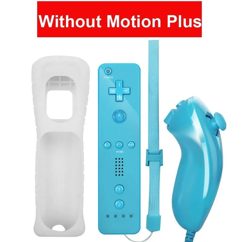 2 in 1 Controller for Nintendo Wii Console Wireless Gamepad Optional Motion plus Nunchuck Remote Joystick Video Game Accessories