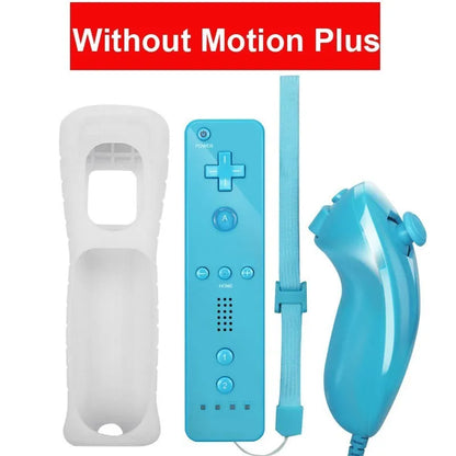 2 in 1 Controller for Nintendo Wii Console Wireless Gamepad Optional Motion plus Nunchuck Remote Joystick Video Game Accessories