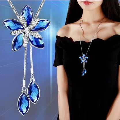 Imitation Pearl Necklaces Retro Popular Vintage Leaf Collar Statement Necklace Long Jewelry for Women