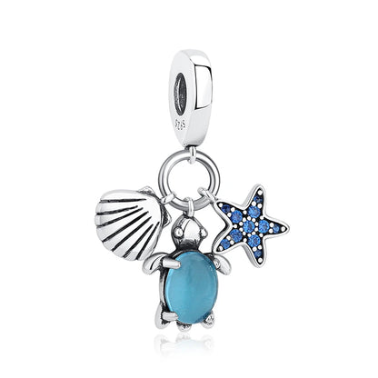 Original 925 Sterling Silver Charm Bead Love Dog Cat Paw Panda Firefly Pendant Charms Fit Bracelets Necklaces Women Jewelry