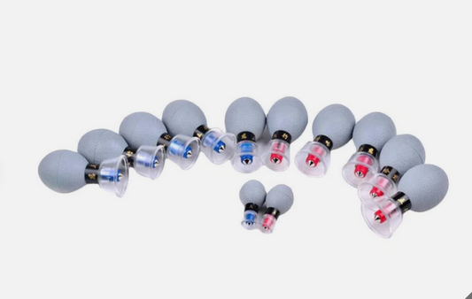 Haci/Ruci Magnetic Acupressuur Zuig Cupping 8/12/18 Blikjes Zuignappen Set
