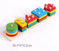 Montessori Holzblockspielzeug Kinder, Geometrische Form، Stapelspielzeug