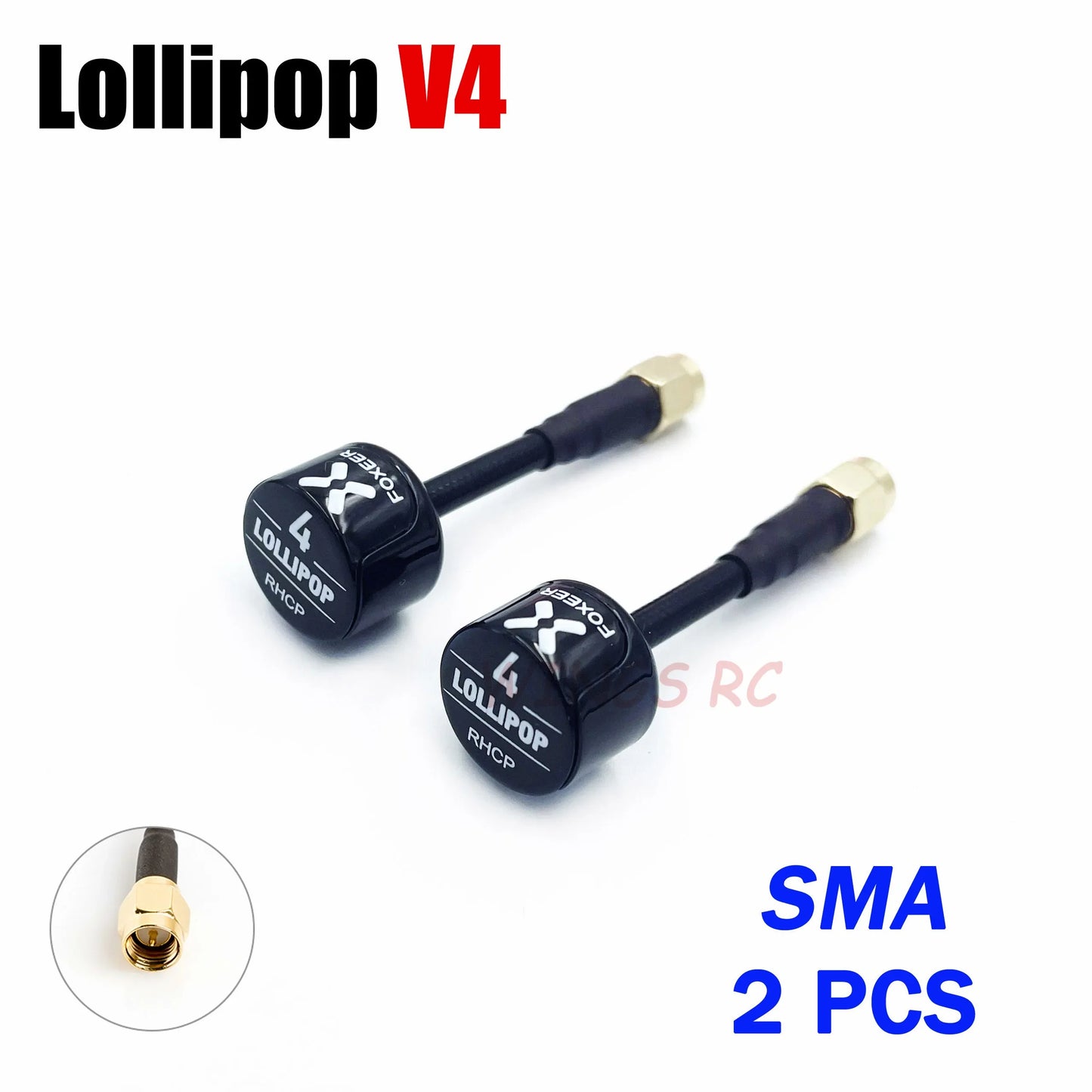 Antenna Lollipop 4 V4 FPV Antenna 5.8G 2.6Dbi Stubby RHCP SMA RPSMA UFL Straight/Angle MMCX 7.2G for FPV RC Racing Drone