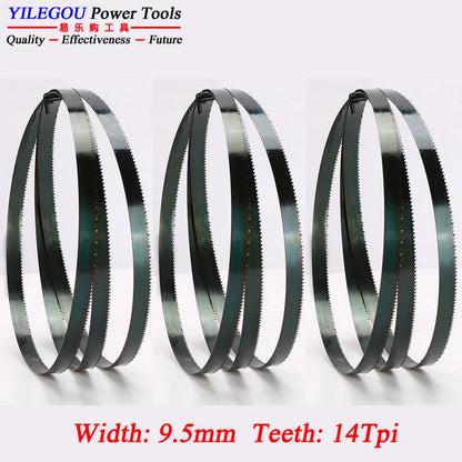 3Pcs 8" 9" 10" Band Saw Blades. 1400 1425 1570 1750Mm Woodworking Bandsaw Blade 6, 14Tpi Cutting Curve. 3 6.35 9.5Mm Saw Blades
